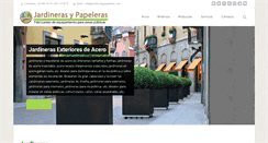 Desktop Screenshot of jardinerasypapeleras.com