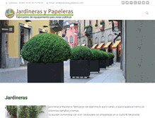Tablet Screenshot of jardinerasypapeleras.com